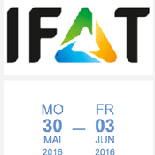 Messeinladung zur IFAT 30.5.-2.6.16 in München